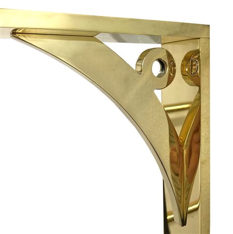 metal wall bracket brass|wall mount support brackets.